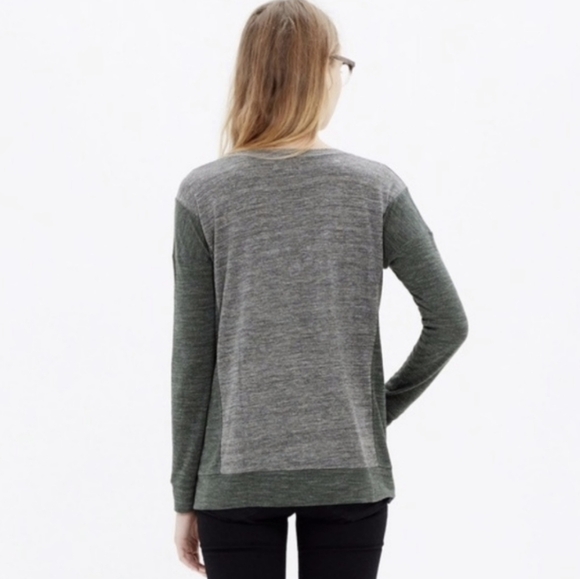 Madewell All-around color block long sleeve top - Picture 2 of 9